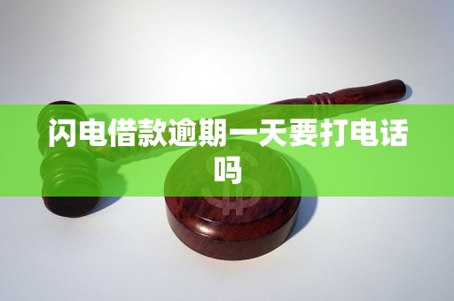 闪电借款逾期一天要打电话吗