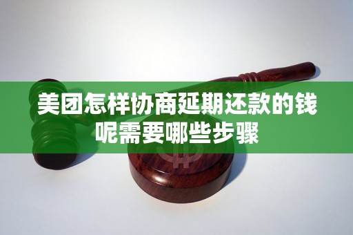 美团怎样协商延期还款的钱呢需要哪些步骤