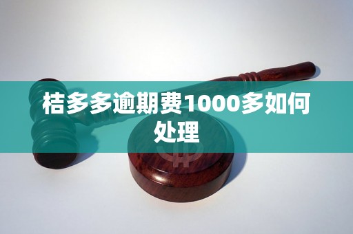 桔多多逾期费1000多如何处理