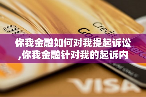 你我金融如何对我提起诉讼,你我金融针对我的起诉内容