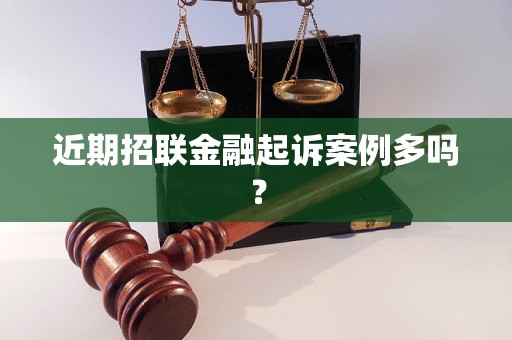 近期招联金融起诉案例多吗？