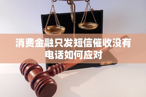 消费金融只发短信催收没有电话如何应对