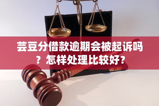 芸豆分借款逾期会被起诉吗？怎样处理比较好？