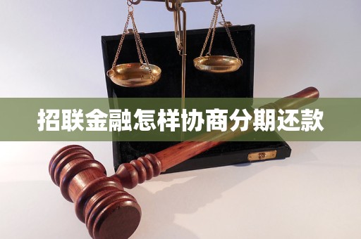 招联金融怎样协商分期还款