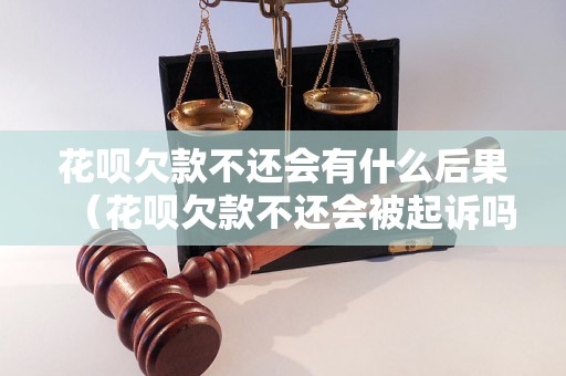 花呗欠款不还会有什么后果（花呗欠款不还会被起诉吗）