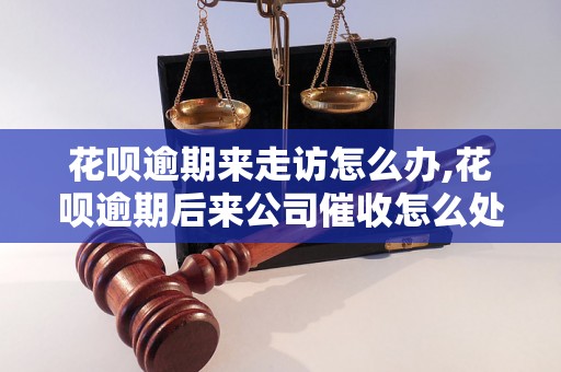 花呗逾期来走访怎么办,花呗逾期后来公司催收怎么处理