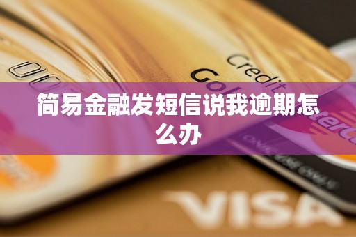 简易金融发短信说我逾期怎么办