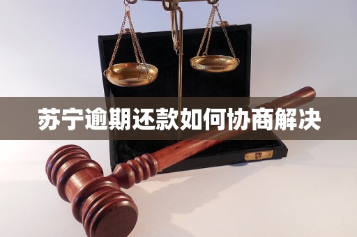 苏宁逾期还款如何协商解决