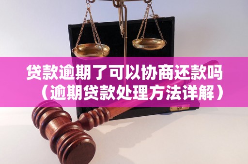 贷款逾期了可以协商还款吗（逾期贷款处理方法详解）