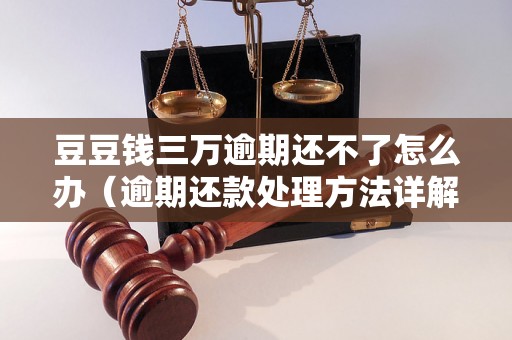 豆豆钱三万逾期还不了怎么办（逾期还款处理方法详解）