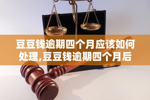 豆豆钱逾期四个月应该如何处理,豆豆钱逾期四个月后果严重吗