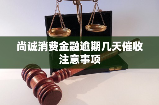 尚诚消费金融逾期几天催收注意事项