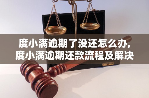 度小满逾期了没还怎么办,度小满逾期还款流程及解决办法