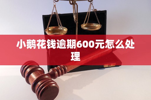 小鹅花钱逾期600元怎么处理