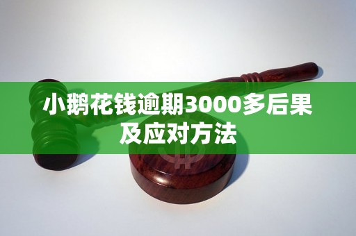 小鹅花钱逾期3000多后果及应对方法