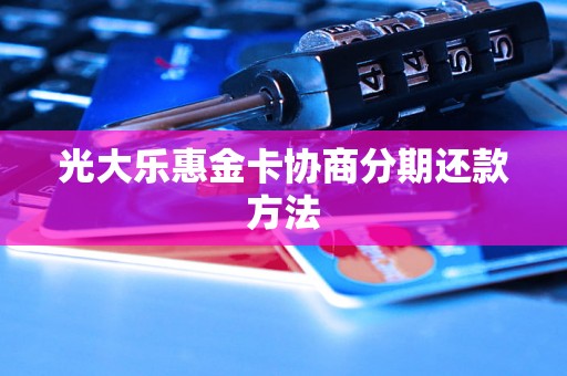 光大乐惠金卡协商分期还款方法