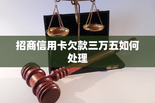 招商信用卡欠款三万五如何处理