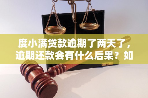 度小满贷款逾期了两天了，逾期还款会有什么后果？如何处理逾期贷款问题？