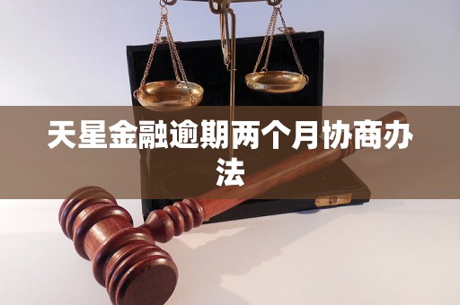 天星金融逾期两个月协商办法