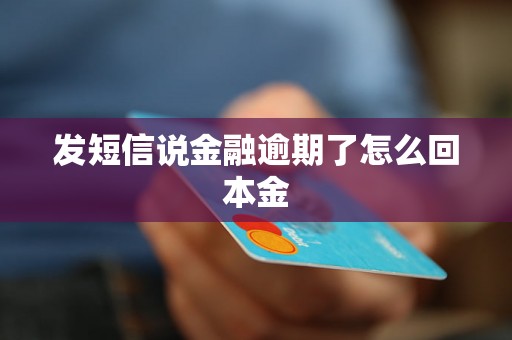 发短信说金融逾期了怎么回本金