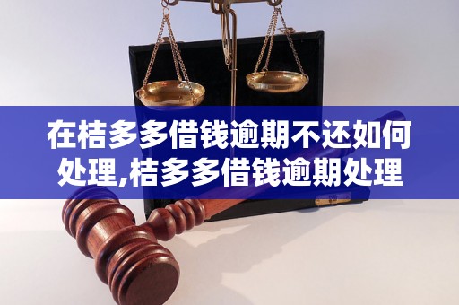 在桔多多借钱逾期不还如何处理,桔多多借钱逾期处理措施