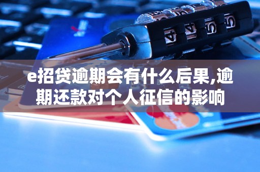 e招贷逾期会有什么后果,逾期还款对个人征信的影响