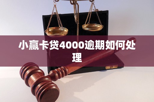 小赢卡贷4000逾期如何处理