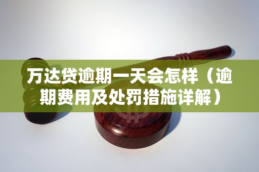 万达贷逾期一天会怎样（逾期费用及处罚措施详解）