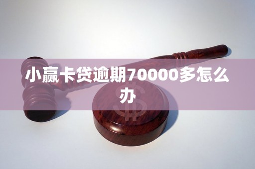 小赢卡贷逾期70000多怎么办