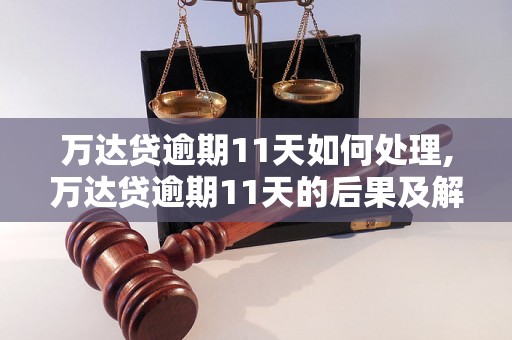 万达贷逾期11天如何处理,万达贷逾期11天的后果及解决方法