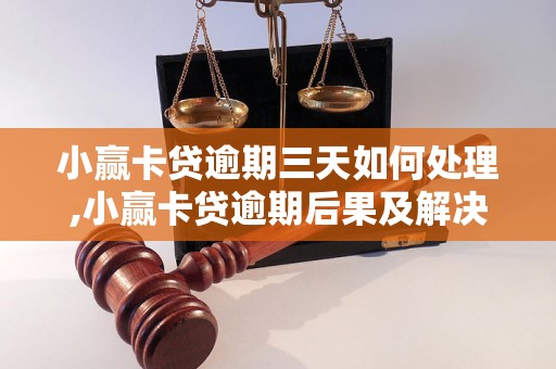 小赢卡贷逾期三天如何处理,小赢卡贷逾期后果及解决方法