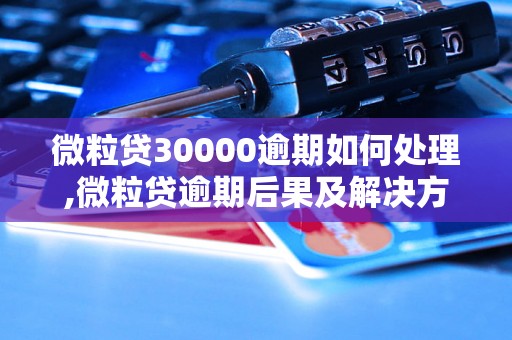 微粒贷30000逾期如何处理,微粒贷逾期后果及解决方法