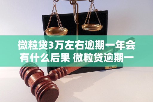 微粒贷3万左右逾期一年会有什么后果 微粒贷逾期一年应该如何处理