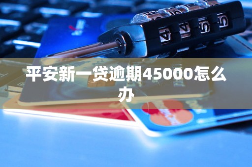 平安新一贷逾期45000怎么办