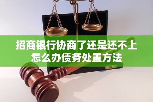 招商银行协商了还是还不上怎么办债务处置方法