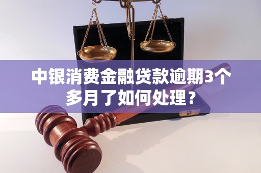 中银消费金融贷款逾期3个多月了如何处理？