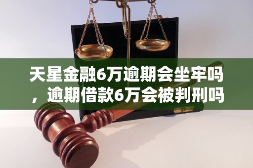 天星金融6万逾期会坐牢吗，逾期借款6万会被判刑吗