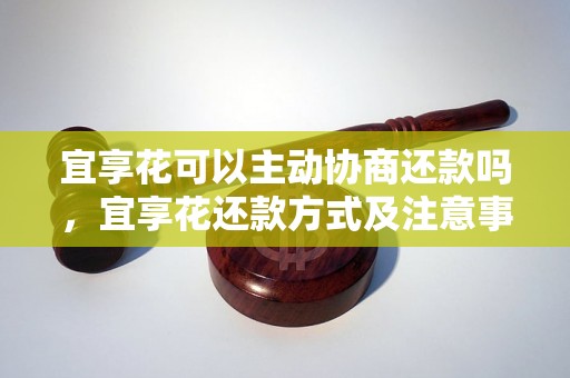 宜享花可以主动协商还款吗，宜享花还款方式及注意事项