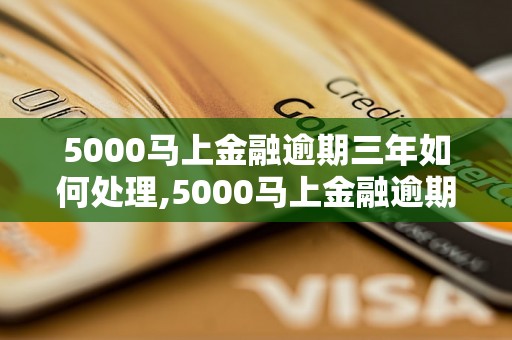 5000马上金融逾期三年如何处理,5000马上金融逾期三年后果及解决方法