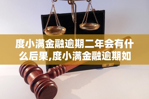 度小满金融逾期二年会有什么后果,度小满金融逾期如何处理