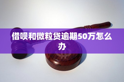 借呗和微粒贷逾期50万怎么办