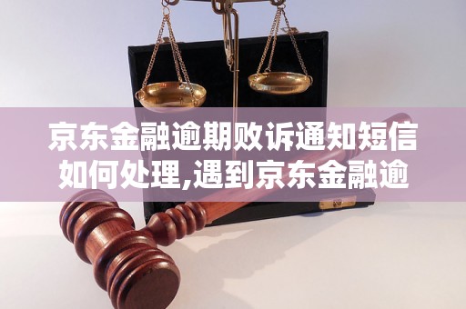 京东金融逾期败诉通知短信如何处理,遇到京东金融逾期败诉短信该怎么办