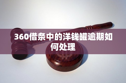 360借条中的洋钱罐逾期如何处理