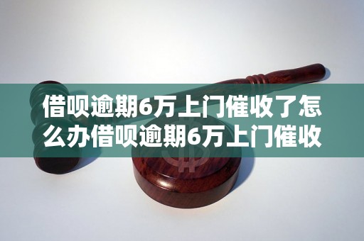 借呗逾期6万上门催收了怎么办借呗逾期6万上门催收了怎么办