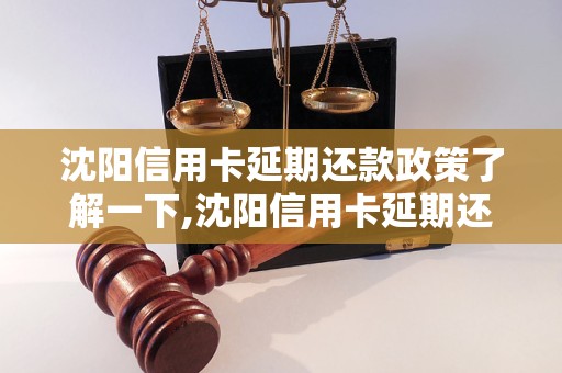 沈阳信用卡延期还款政策了解一下,沈阳信用卡延期还款规定详解