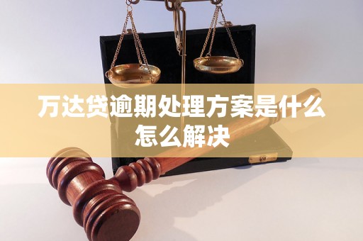 万达贷逾期处理方案是什么怎么解决