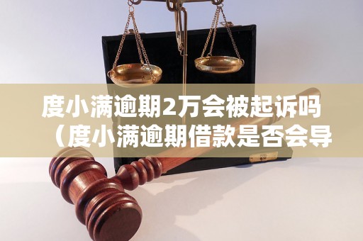 度小满逾期2万会被起诉吗（度小满逾期借款是否会导致法律诉讼）