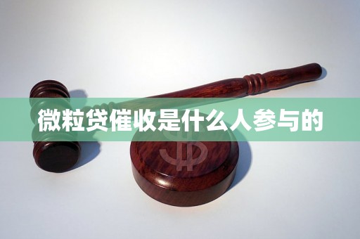 微粒贷催收是什么人参与的