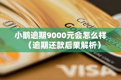 小鹅逾期9000元会怎么样（逾期还款后果解析）