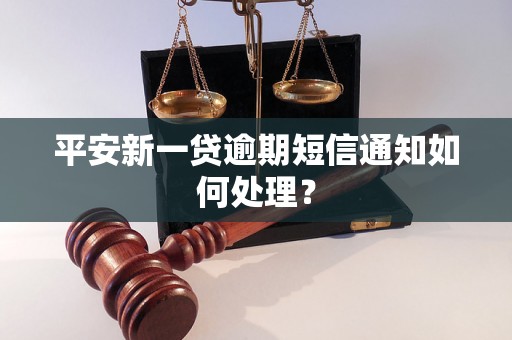 平安新一贷逾期短信通知如何处理？